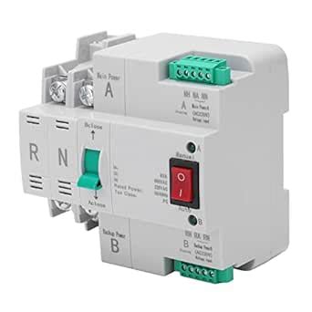 Dual power automatic transfer switch, electrical selector switch DIN ...