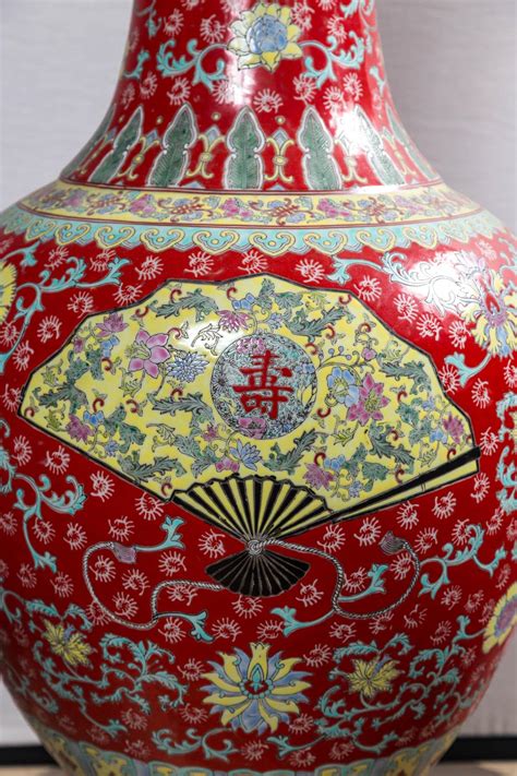 Dramatic Asian Porcelain Floor Vase at 1stDibs | asian floor vase