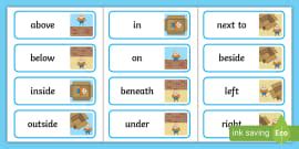 Humpty Dumpty Positional Language Picture Cards