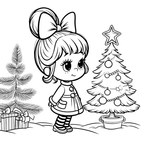 36 Coloring Cindy Lou Who free: Christmas with the Grinch