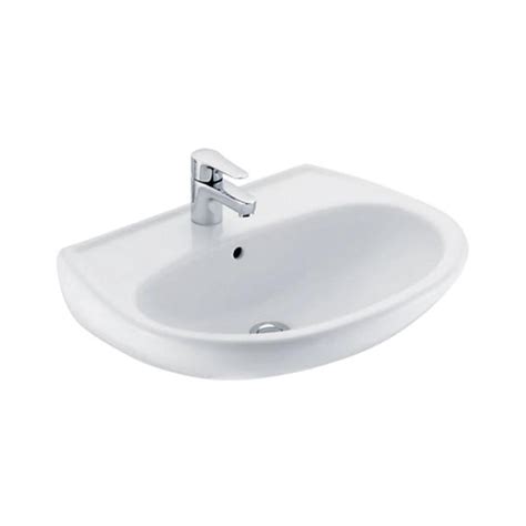 Jaquar - Wall Mounted Oval White Wash Basin - Continental - CNS WHT 801 ...