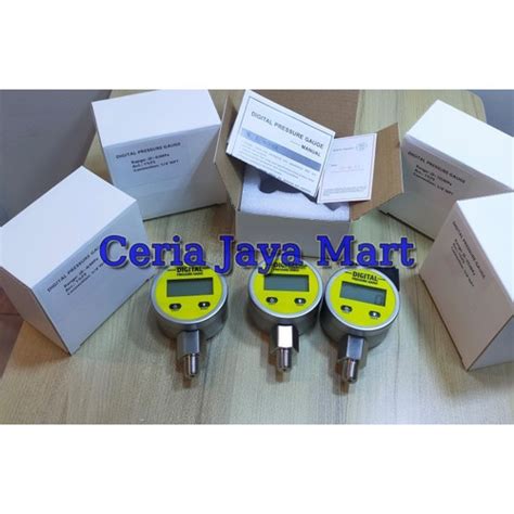 Jual Digital Pressure Gauge 0 - 250 Bar / Digital Manometer 250 kg f ...