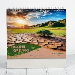 Our Earth Our Future Desk Top Calender 2025 : Amazon.in