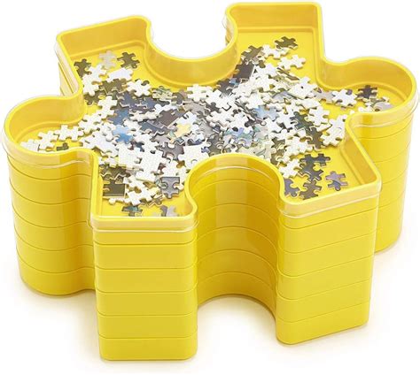 BTSKY Stackable Puzzle Sorting Tray with Lid - 6 India | Ubuy
