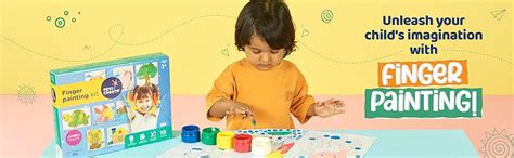 Buy Fevicreate Finger Painting Kit | 18 Activities with Printed ...