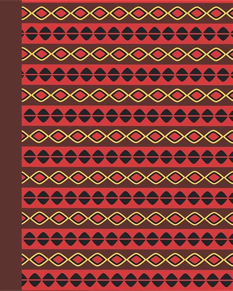 Buy Sketch Journal: African Pattern; Blue - Pages Are Lined on the ...