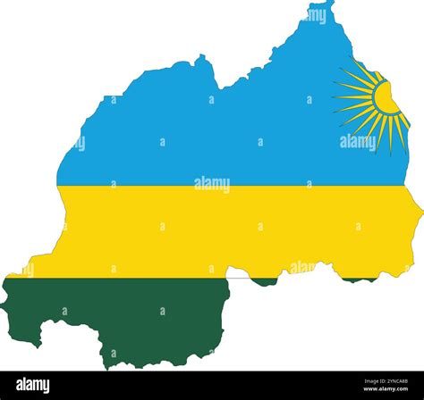 Rwanda Flag in Map, Rwanda Map with Flag, Country Map, Rwanda Map with Flag, Nation Flag Rwanda ...