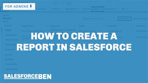Image result for Salesforce Reports Tutorial
