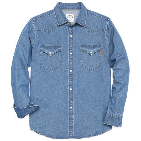 Dubinik-Denim-Shirt-Men-Mens-Denim-Shirts-Long-Sleeve-Jeans-Shirt-for ...