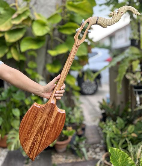 Traditional Lao Musical Instrument Isarn Acoustic Phin - 3-String Thai ...