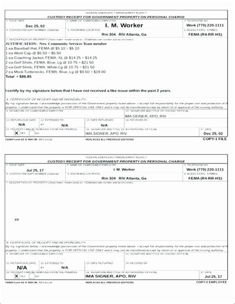 Image result for Army Hand Receipt Form Example