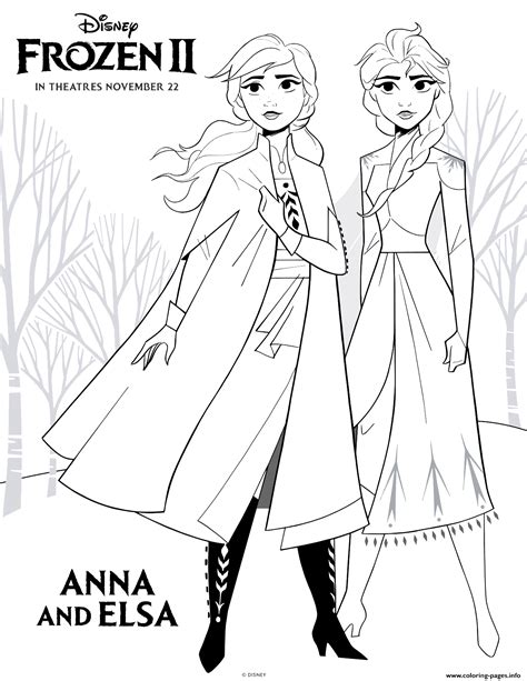 Queen Anna Frozen 2 Coloring Pages ~ Frozen Explore North Disney Anna ...