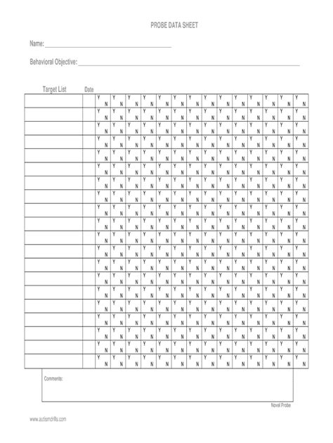 Image result for Probe Check Sheet