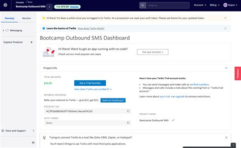 Twilio Console SendMessage 的图像结果