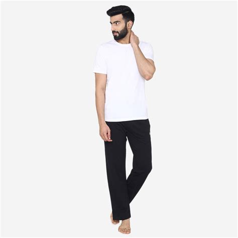 Casual Plain Knitted Lower For Men - Black – BONJOUR