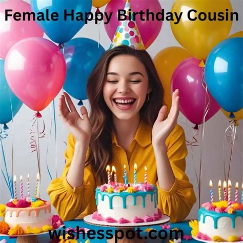 Female Happy Birthday Cousin