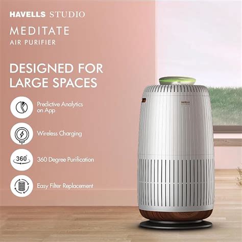 Havells Studio Meditate AP 400 Air purifier with SpaceTech Air Purific ...