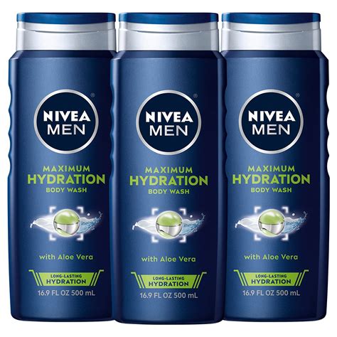 Buy NIVEA Men Maximum Hydration 3 in 1 Body Wash 16.9 Fluid Ounce (Pack ...