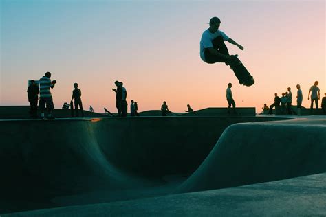 skate, sunset, skateboard, 2K, skater, playing, person, together, park ...