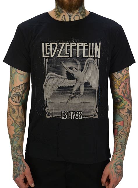 Led Zeppelin Faded Falling T-shirt är en officiell merchandise.