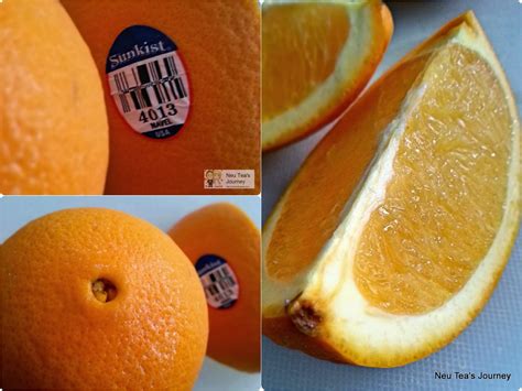 Neu Tea's Journey: Navel Oranges 4013 from Sunkist