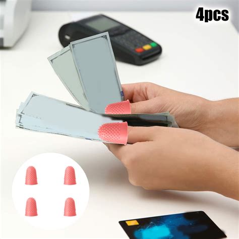 Rubber Fingers Tip Pads Grips for Counting Collating Writing Sorting ...