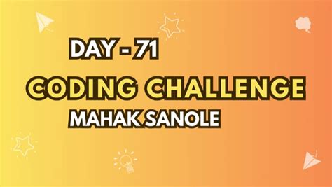 Image result for Coding Challenge 71 Review
