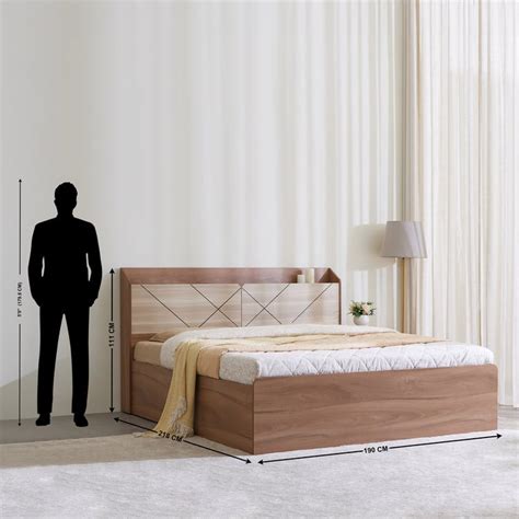 Buy Samuel King Bed with Box Storage - Brown from Home Centre at just ...