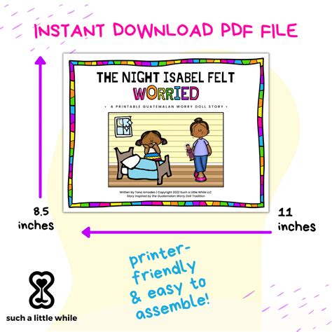 Printable Guatemalan Worry Dolls Story PDF for Kids with Anxiety - Such ...