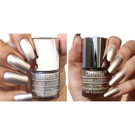 Buy DeBelle Gel Nail Polish Combo of 2 | Long Lasting |Seaweed Enriched ...