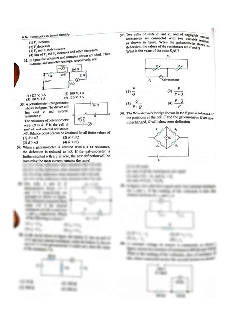 SOLUTION: Electrical measuring instrument exercises questions with ...