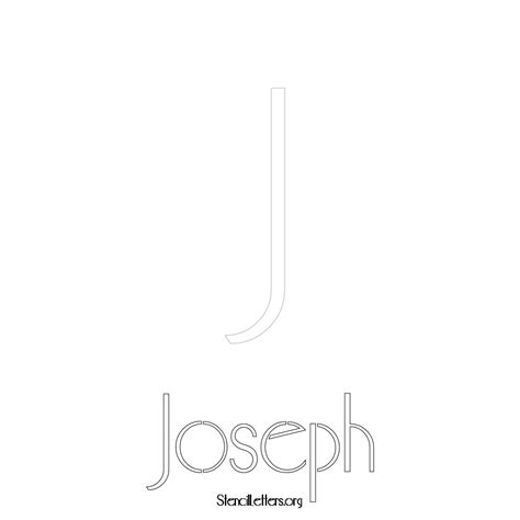 Joseph Free Printable Name Stencils with 6 Unique Typography Styles and ...