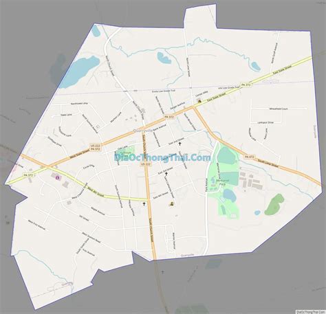 Map of Quarryville borough - Thong Thai Real