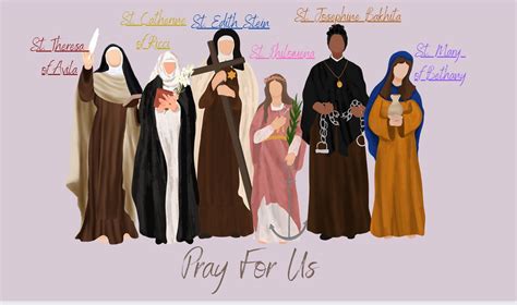 Female Catholic Saints Desktop Wallpaper - Etsy