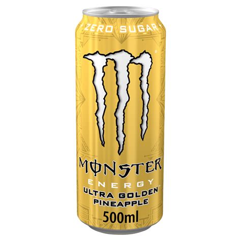 Monster Energy Drink Ultra Golden Pineapple Zero Sugar 500ml - One Stop