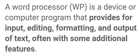 what is the function of word processing software - Brainly.in