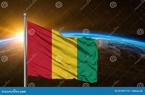 National flag of Guinea stock photo. Image of official - 297397774