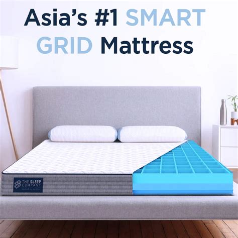 The Sleep Company 1.0 Smart Grid 6 inch King Mattress - 75x72x6 inches ...
