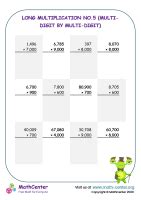 Multi-digit Multiplication Worksheets | Math activities