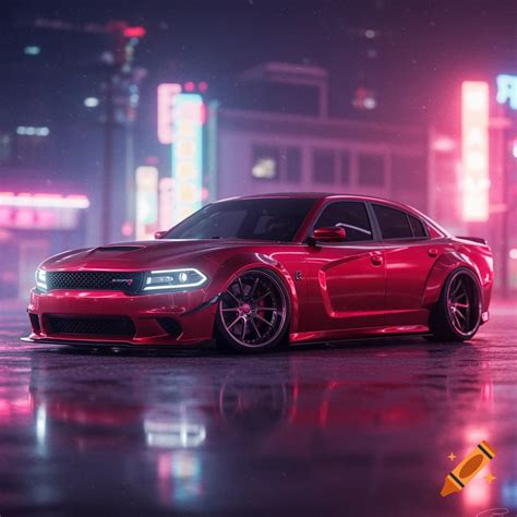 Wide body Dodge Charger on Craiyon