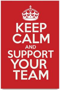 keep calm support team Paper Print - Quotes & Motivation posters in ...