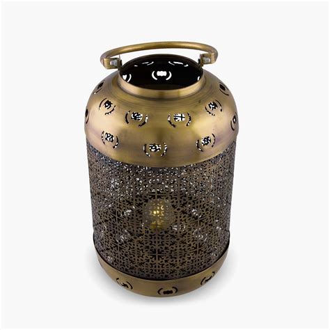 Buy HOMESAKE Contemporary Gold Textured Metal Table Lamp from Homesake ...