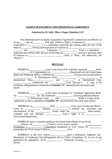 43 Free Settlement Agreement Templates [Divorce/Debt/Employment..]