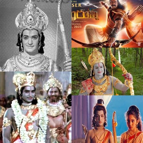 Adipurush:ఎన్టీఆర్, ప్రభాస్ సహా వెండితెరపై ప్రభు శ్రీరాముడి పాత్రల్లో ...