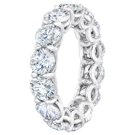 1.50 Carat Brilliant Round Diamond French Cut Eternity Band For Sale at ...