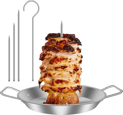Amazon.com: Al Pastor Skewer for Grill-Vertical Stand Skewer for Tacos ...