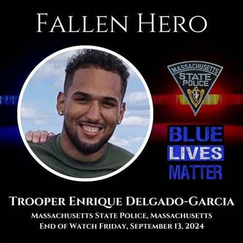 🚨FALLEN HERO🚨 On Friday, September 13th, 2024, Trooper Enrique Delgado ...