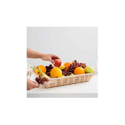 Canasta Rectangular Natural de 16 x 11-3/4 x 3 Pulgadas TABLECRAFT 1189W