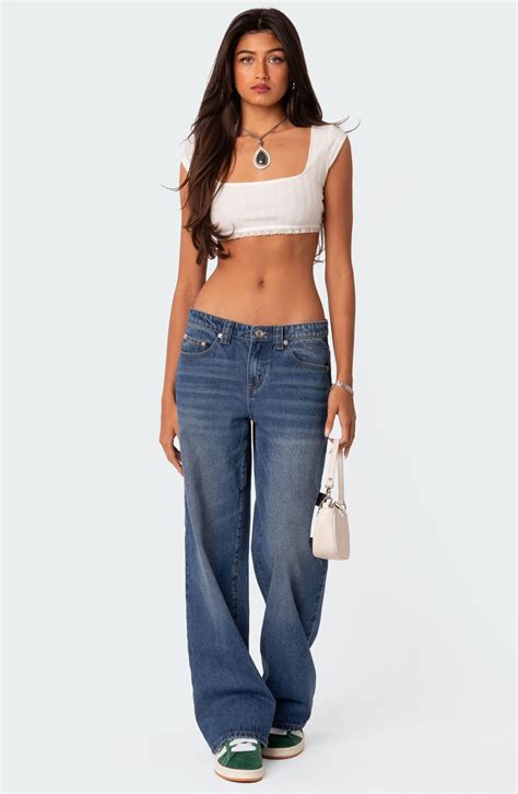 EDIKTED Wide Leg Carpenter Jeans | Nordstrom | Fashion outfits, Trendy ...