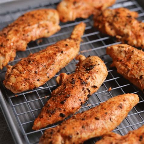 Spicy Buttermilk Baked Chicken Tenderloins - Kinda Healthy Recipes